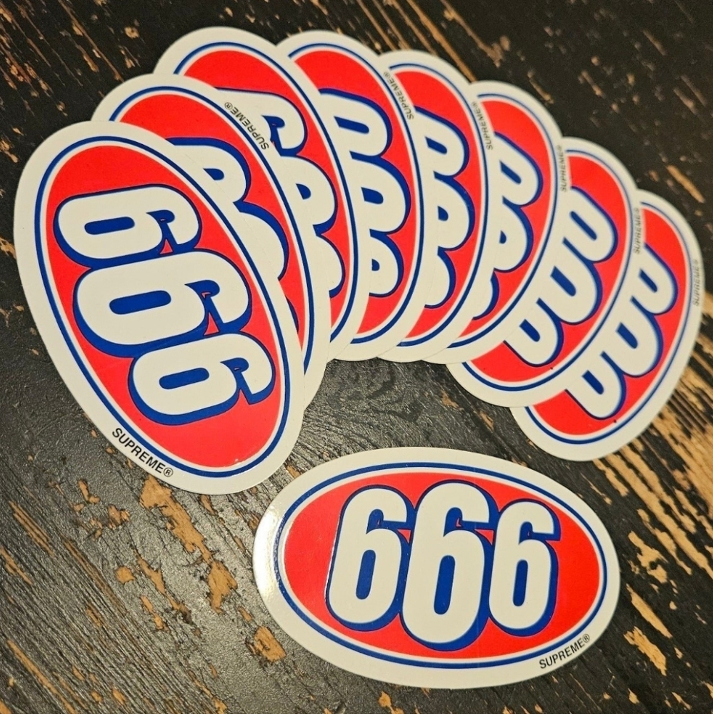 Supreme 666 Sticker From SS17 + FREE SURPRISE